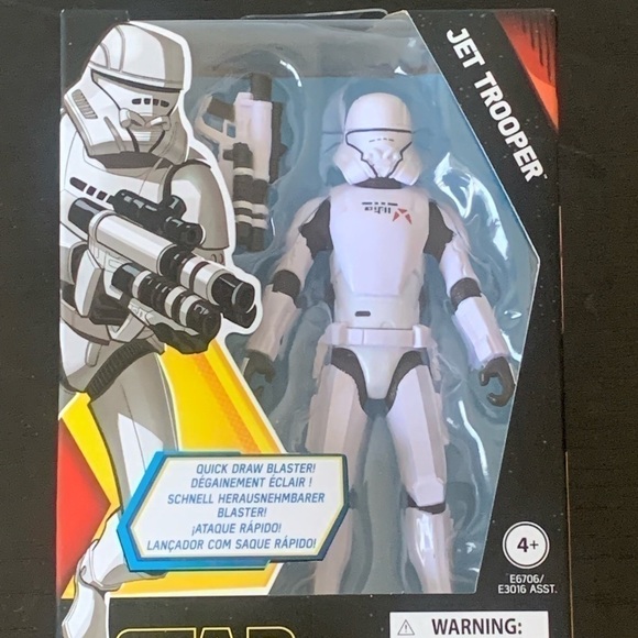 DISNEY Hasbro Star‎ Wars Jet Trooper Action Figure NEW IN BOX. - Picture 1 of 2